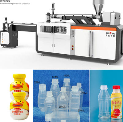 500mL Botol Susu Blow Moulding Machine 1200PCS Per Jam Kontrol PLC