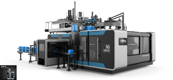 Kecepatan Tinggi 1 Galon Rotary Blow Molding Machine Enam Cetakan