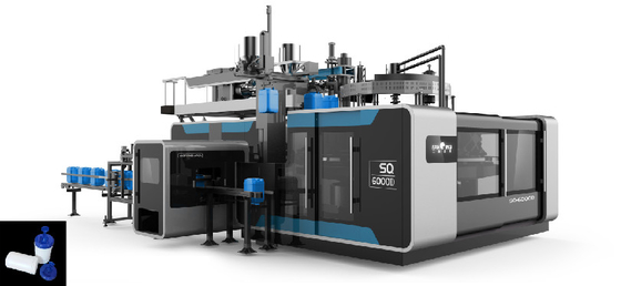 Plastik SQ-SF-30L Rotary Blow Moulding Machine Efisiensi Tinggi