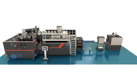3 Liter Rotary Blow Moulding Machine 3.65*1*3m Output 90KG/HR