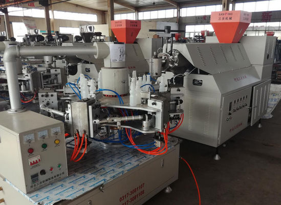 6 Cetakan Volume 1000 Plastik Rotary Blow Molding Machine 45/55