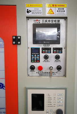 Dia 30cm Mesin Peniup Wadah Plastik 57KW 5 Ltr Blow Moulding Kontrol PLC