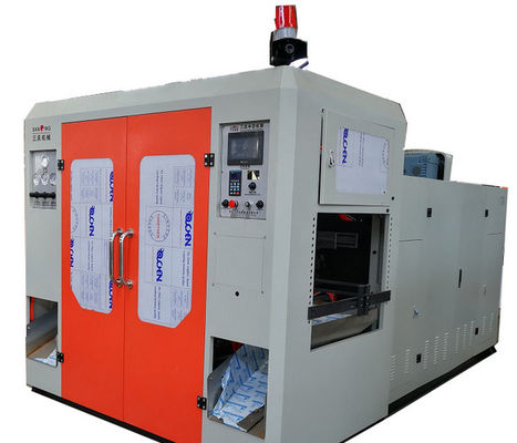 Dia 30cm Mesin Peniup Wadah Plastik 57KW 5 Ltr Blow Moulding Kontrol PLC