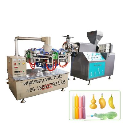 LDPE Ice Lolly Tube Mesin Peniup Botol Otomatis HDPE 15kw 2 Station