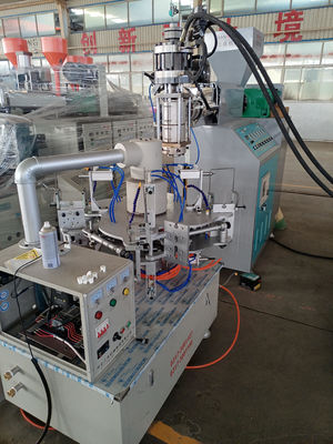 Jenis Terpisah Rotary 1000ml Mesin Blow Molding Kecil 6 Cetakan