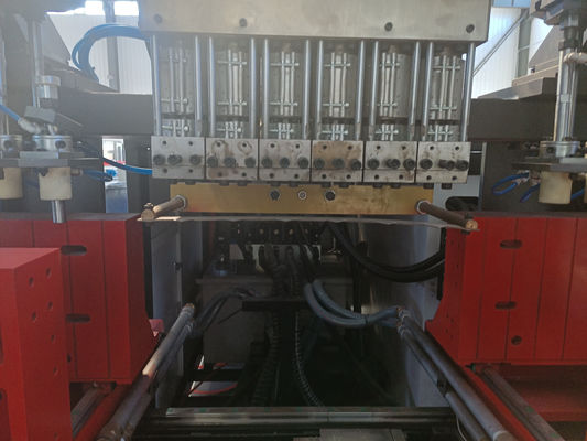 6 Rongga Stasiun Ganda Mesin Blow Moulding 5 Liter Otomatis