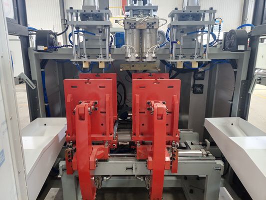Stasiun Ganda Otomatis 10l Blow Moulding Machine Toggled Type Clamping